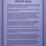Dmitris BDSM Rules for Mental Health